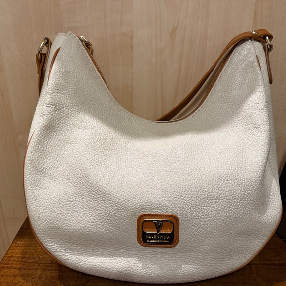 Valentina Handbags - Valentina Elegant White Hobo Bag